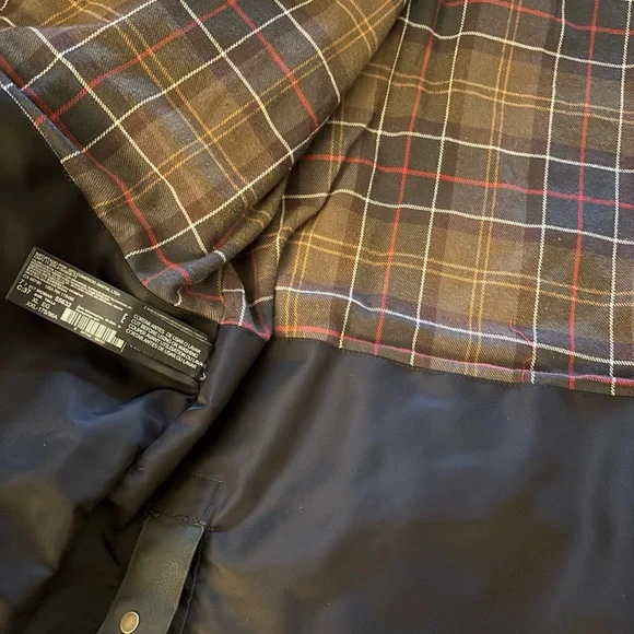 NWOT Mango Corduroy Collar Waxed Effect Oversize Barn Jacket, XL - Picture 9 of 10